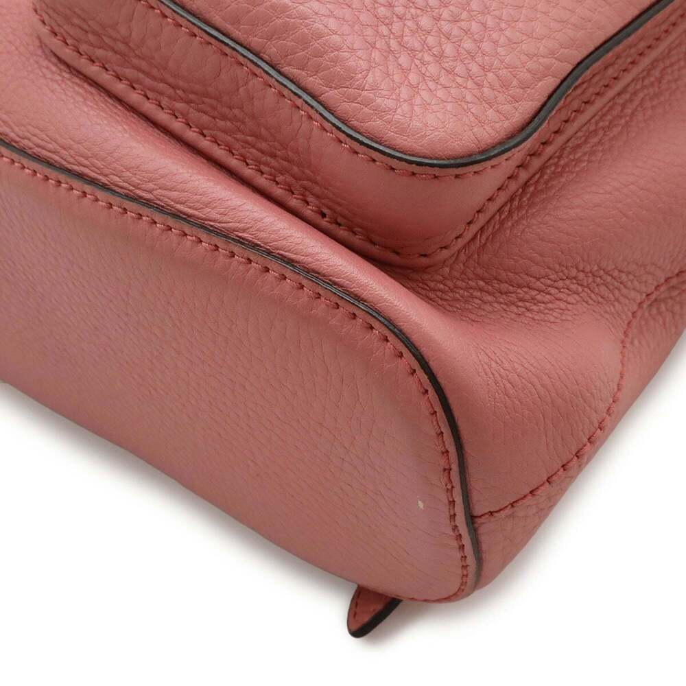 GUCCI Pink Leather Bamboo Shoulder Bag - Picture 4 of 10